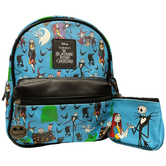 The Nightmare Before Christmas Mini Backpack with Coin Purse & Adjustable Straps