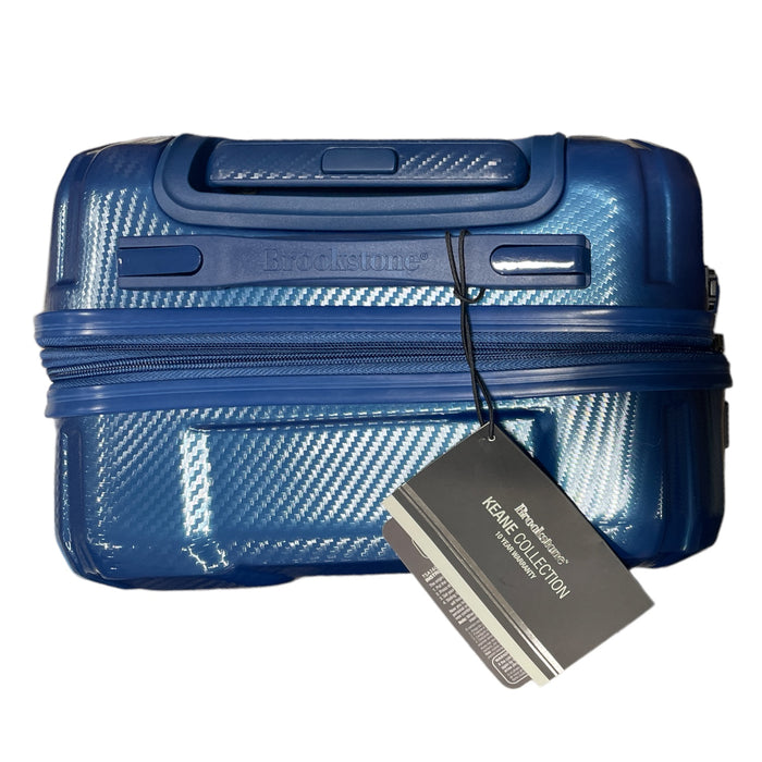 Brookstone Keane 21" Collection Rolling Suitcase, Metallic Blue, BR-AB-921