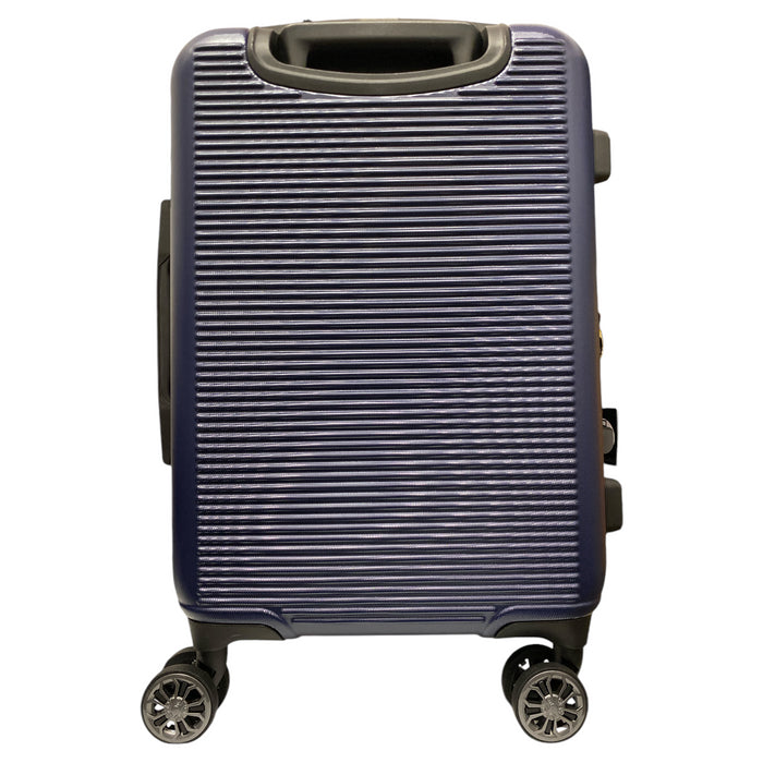 Brookstone Nelson 21" Carry-On Hardside Spinner Luggage, Navy