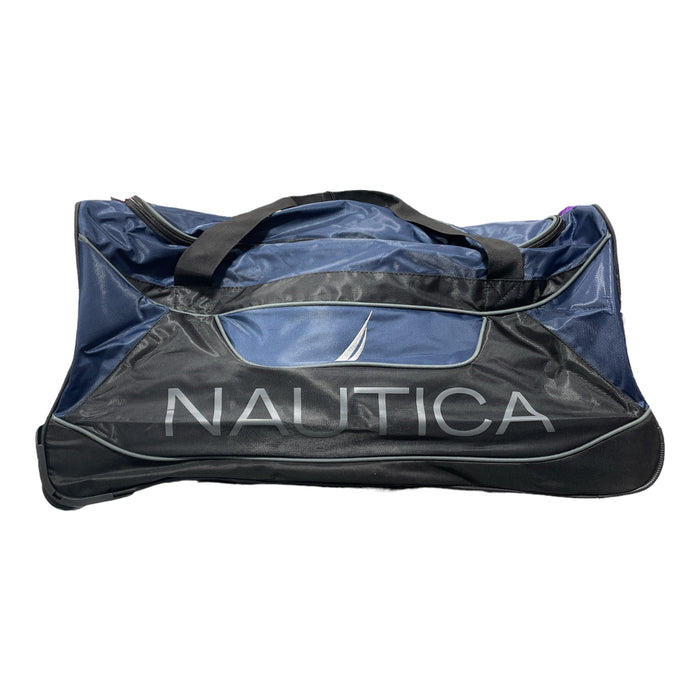 Nautica Lander 30" Rolling Duffel Bag with In-line Recessed Wheels, Navy