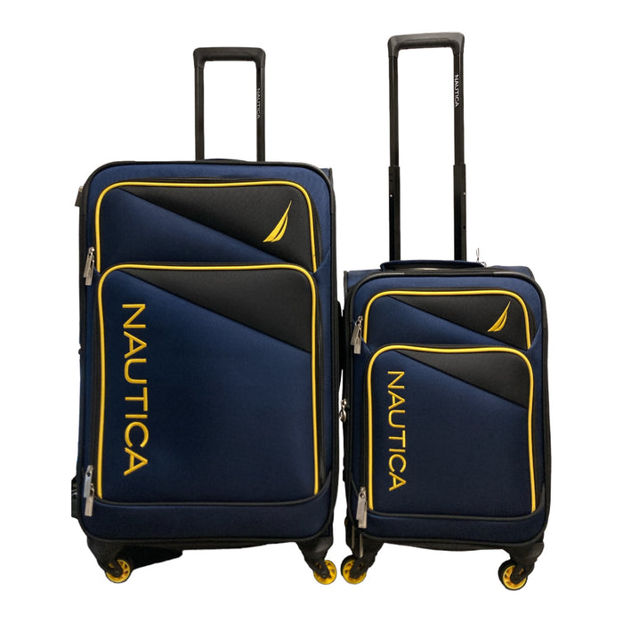 Nautica Emry Lightweight 4 Wheeled Spinner Luggage Set, 2 Piece, Navy