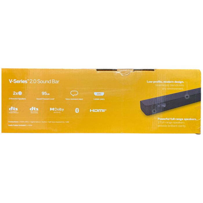 VIZIO V-Series 2.0 Compact Sound Bar with DTS Virtual, V20-J8