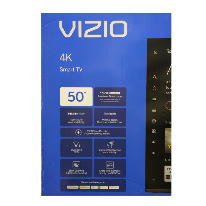VIZIO 50" Class 4K UHD 60Hz Smart TV, V4K50C-0809