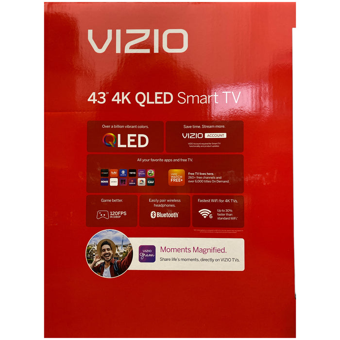 VIZIO 43" Class Quantum Series QLED Smart TV, VQD43M-0801