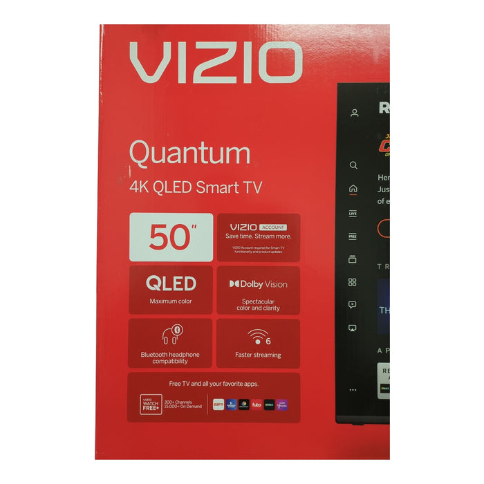 VIZIO 50" Class Quantum 4K QLED 60Hz Refresh Rate Smart TV, VQD50M-0809