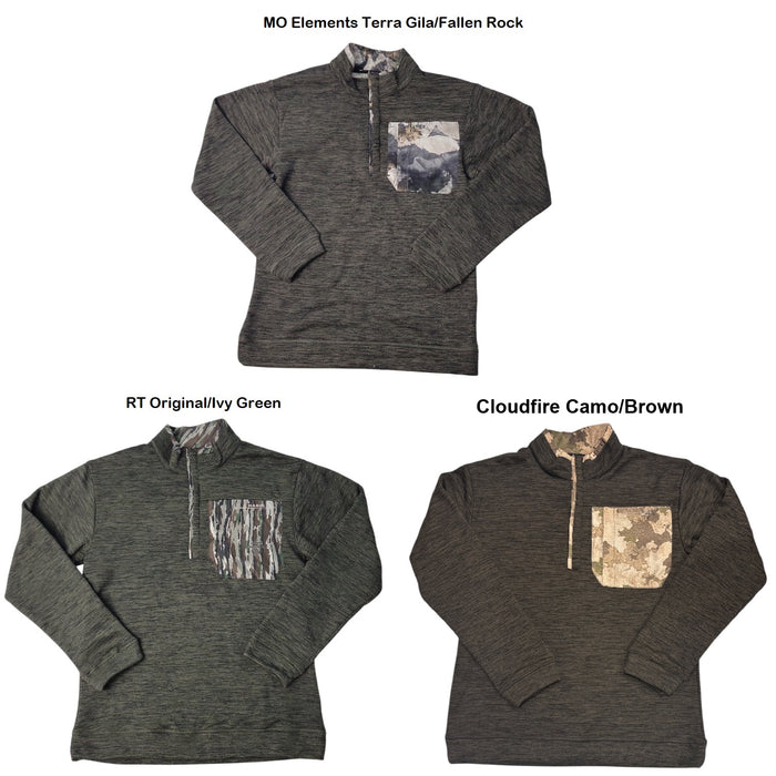 Habit Men's Snap Front Fleece Pullover with Scent-Factor