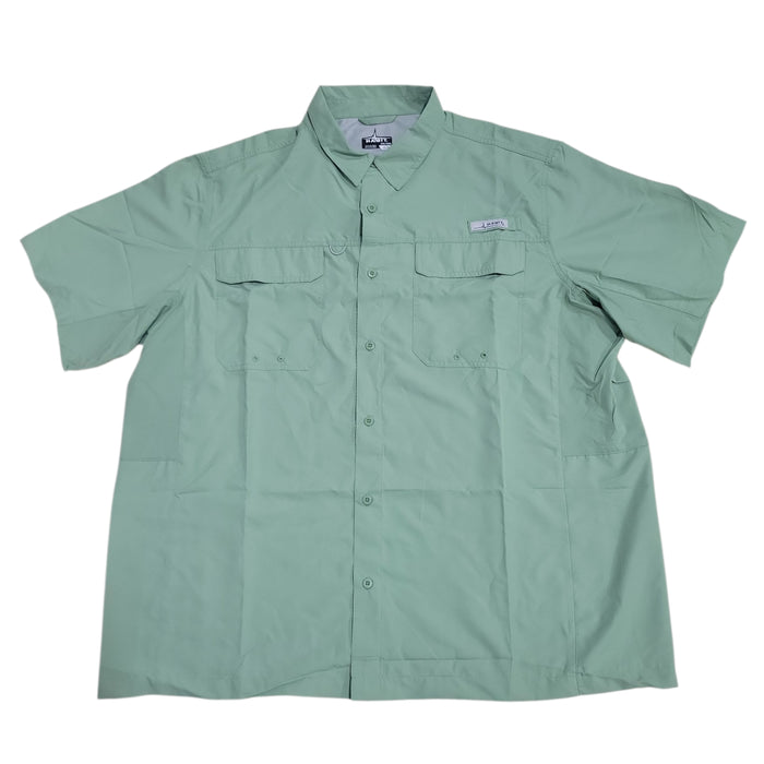 Habit Men's UPF 40+ UV Protection Short Sleeve Fishing Shirt