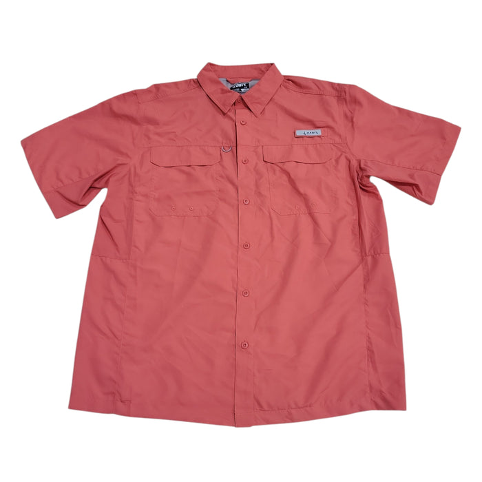 Habit Men's UPF 40+ UV Protection Short Sleeve Fishing Shirt