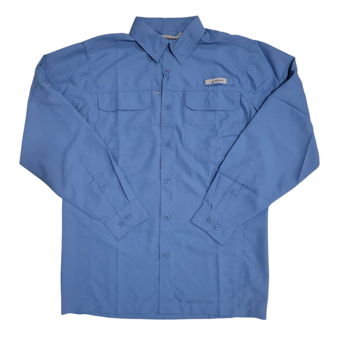 Habit Men's UPF 50+ UV Protection Long-Sleeve River Button-Up Shirt