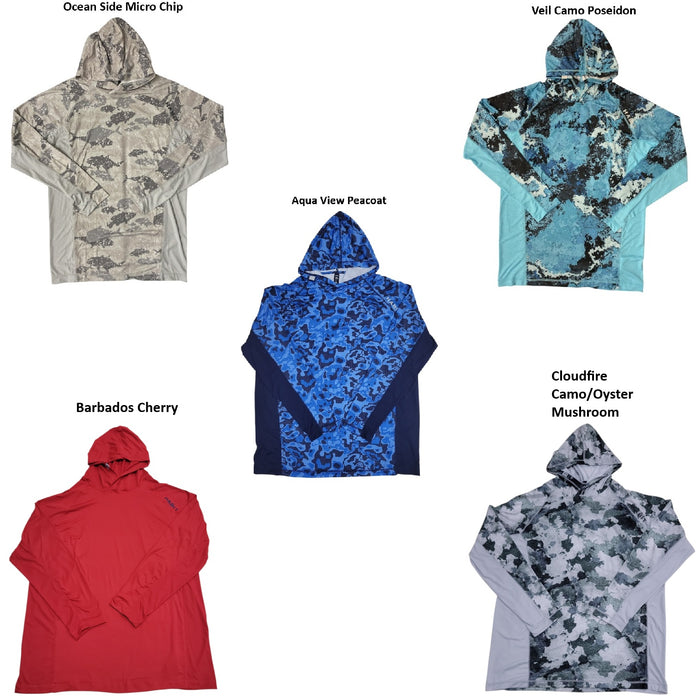 Habit Men's Summit View Hooded UPF 50+ Relaxed Fit Performance Layer