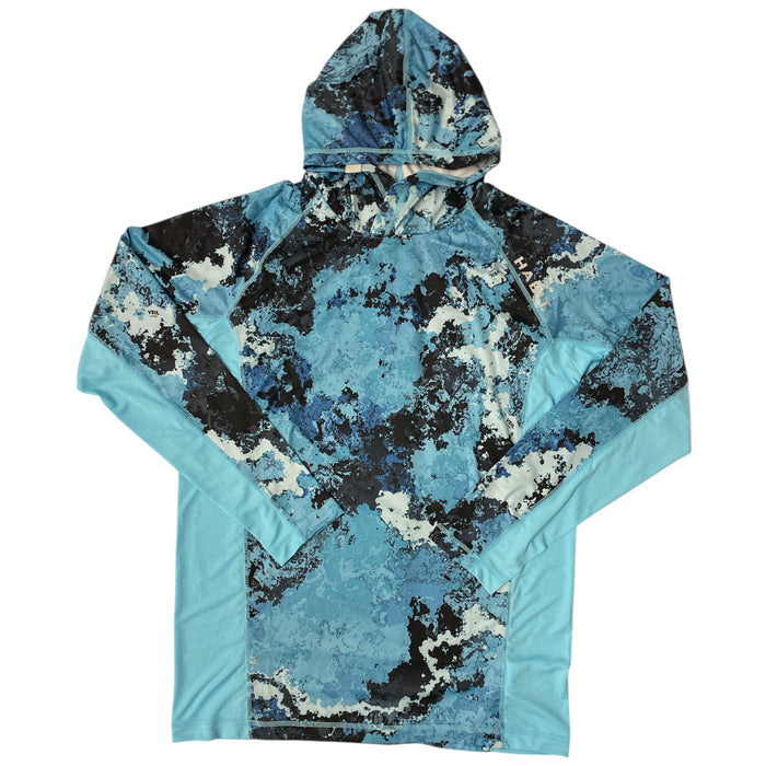 Habit Men's Summit View Hooded UPF 50+ Relaxed Fit Performance Layer