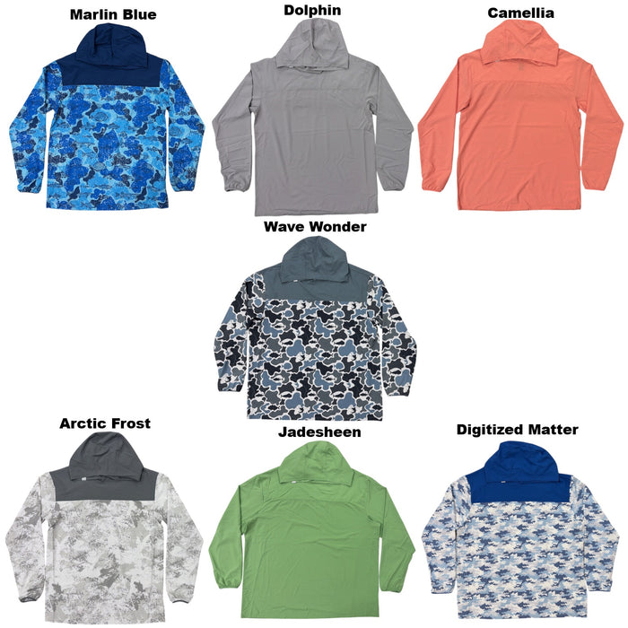 Habit Men's Valley Trail Hooded UPF 50+ Relaxed Fit Performance Layer
