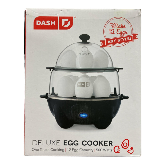 Dash Deluxe Egg Cooker 500 Watts Poach, Soft Boil, Omelette 12 Egg Capacity