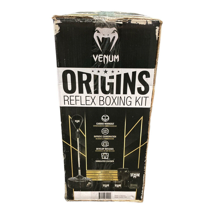 Venum Origins Reflex Boxing Kit, Adjustable Height Bag, Gloves & Handwraps