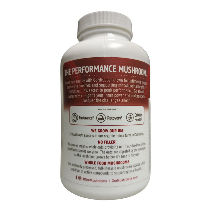 Om Mushrooms Cordyceps Capsules, 2000mg per Serving, 195ct