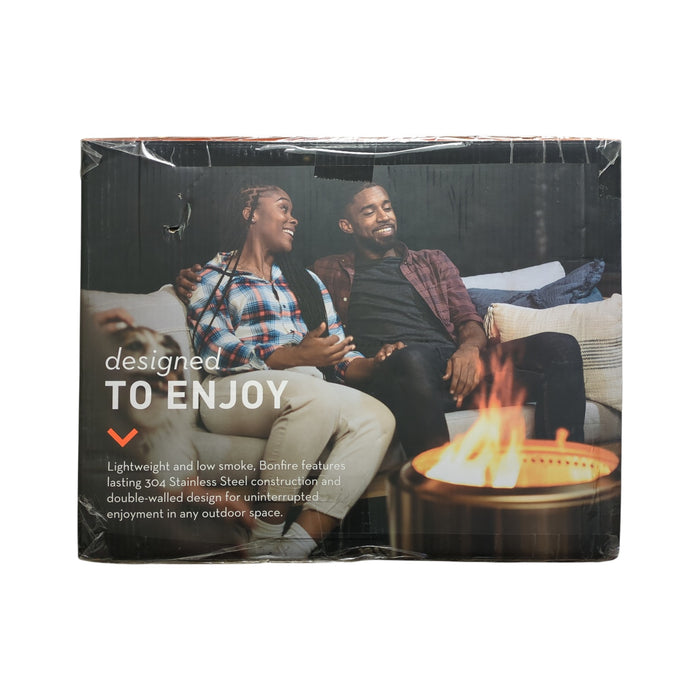 Solo Stove Bonfire 2.0 Stainless Steel Fire Pit, 19.5inx19.5inx14in