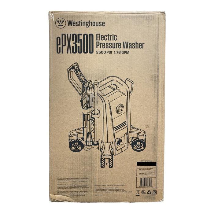 Westinghouse ePX3500 2500 PSI 1.76 GPM Electric Pressure Washer, Blue