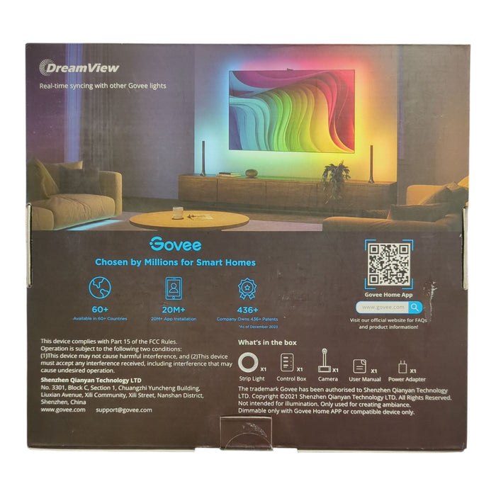 Govee RGBICW Smart TV Backlight 3S, 75in to 85in, H6098C