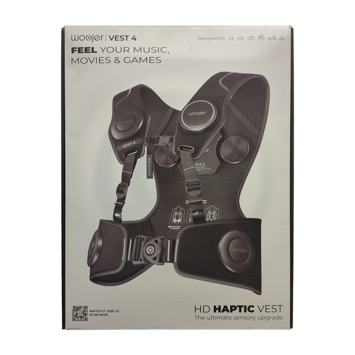 Woojer Vest 4 High-Fidelity Haptics for VR, Games, Music, Movies, and Wellness