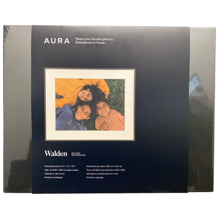 Aura Home 15" Walden Digital Photo Frame, AF110, Ink