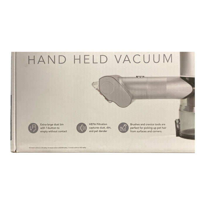 ePro Select Cordless Handheld Vacuum with 3 Attachments, White