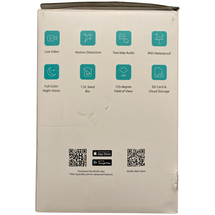 Birdfy Standard Smart Bird Feeder with Solar Panel & Night Vision, NI-8102