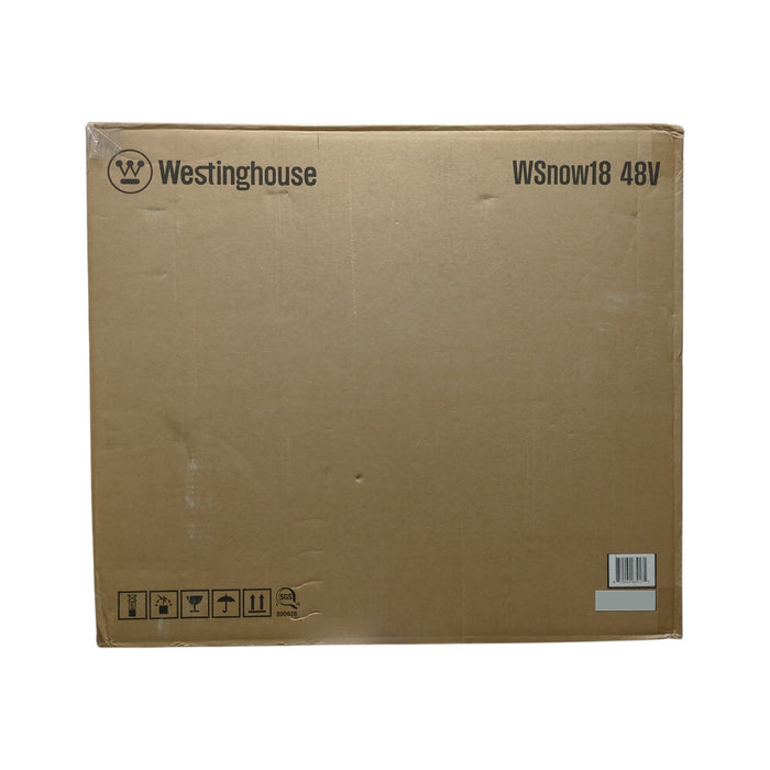 Westinghouse 18 Inch Wide 48V Cordless Snow Blower, 2 24V Batteries, Blue