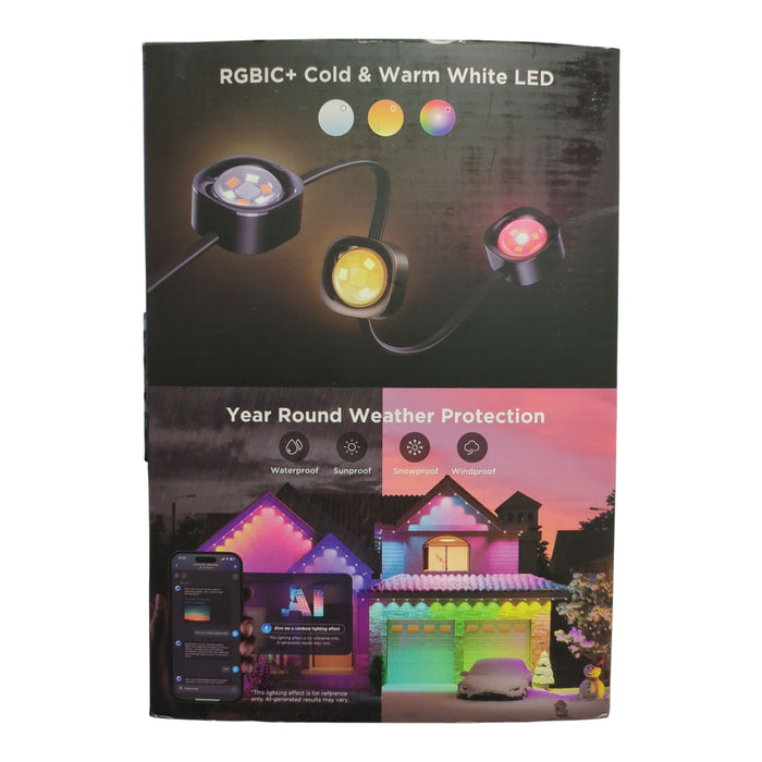 Govee Cuttable LED Permanent Outdoor Lights Pro, 100ft, Black, H806AA11