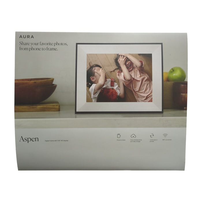 Aura Aspen 12" DIgital Frame, HD, Dual-Orientation, Slim Profile