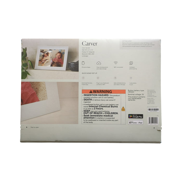 Aura 10" Carver LCD Display Digital Photo Frame