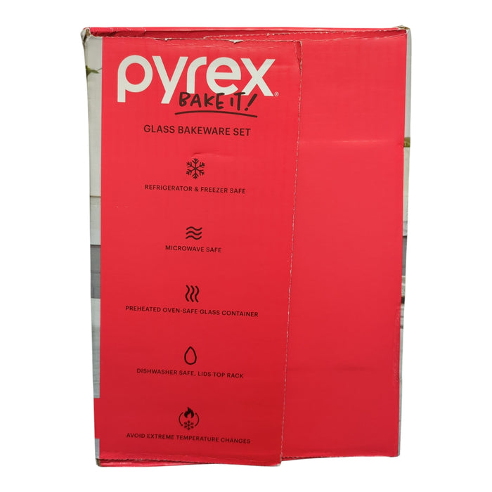 Pyrex Deep Glass Baking Dish Set, 5-Piece