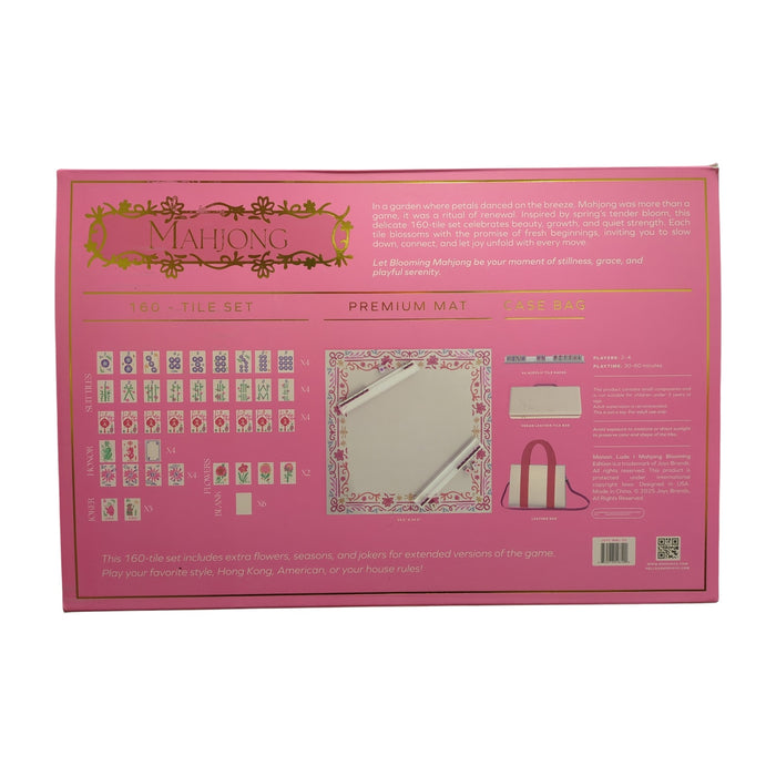 Maison Lude Deluxe Acrylic Mahjong Starter Set, Blooming Edition