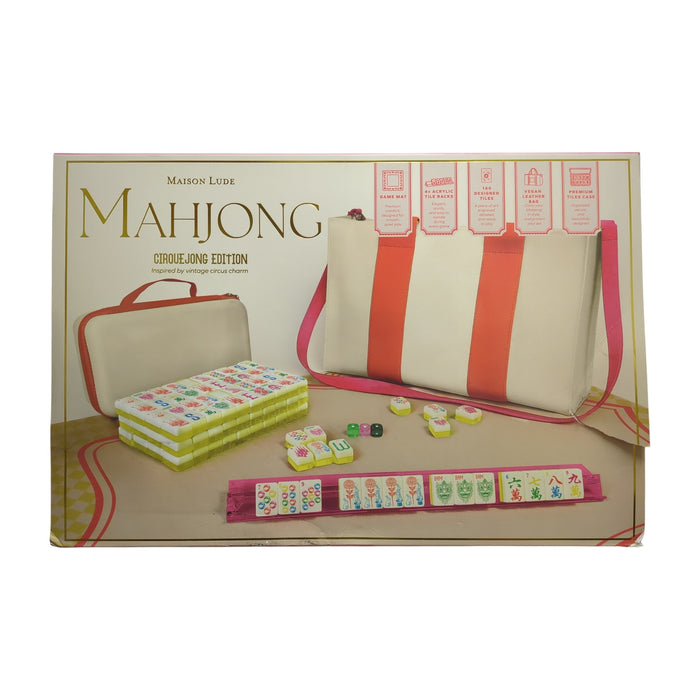 Maison Lude Deluxe Acrylic Mahjong Starter Set, Cirquejong Edition