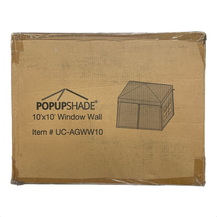 Under Cover Pop Up Shade 10' x 10' Window Wall Accessory, Blue - UC-AGWW10