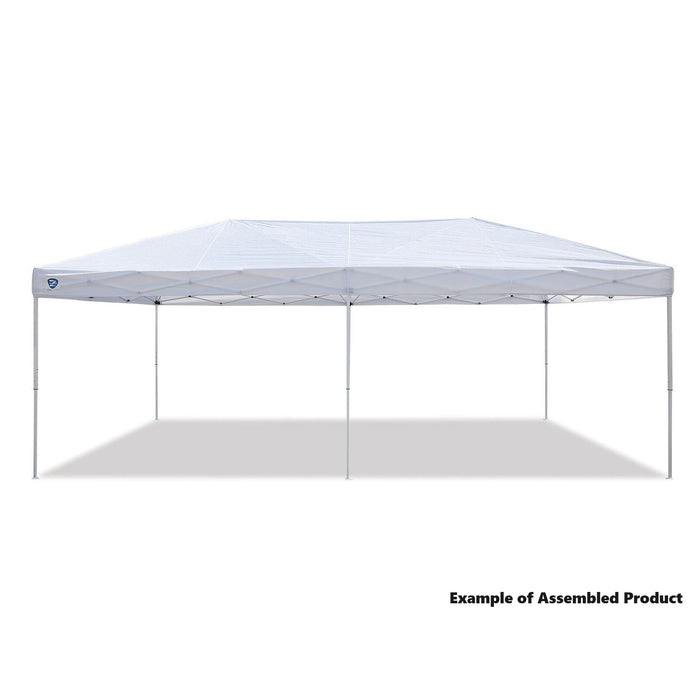 Z-Shade Steel Framed Instant Canopy 10'x20', White