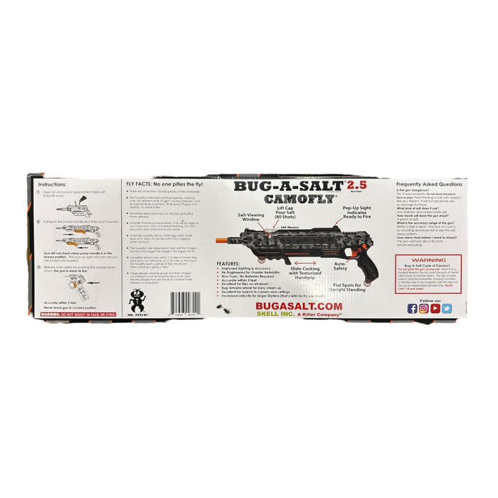 Bug-A-SALT Skell Inc. Fire Your Fly Swatter Salt Gun, 2.5 More Power