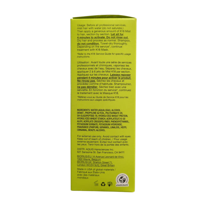 K18 Biomimetic Hairscience Professional Molecular Repair Hairmist, 5floz