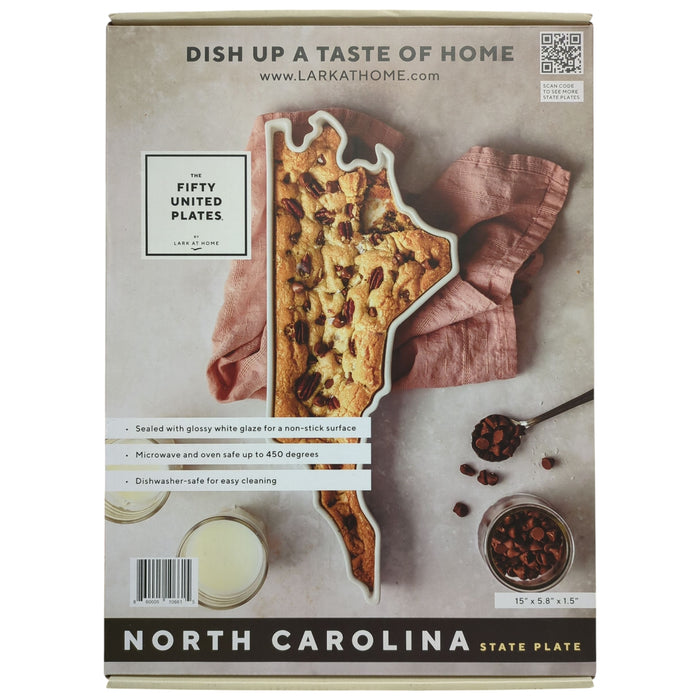 Lark at Home The Fifty United Plates State-Shaped Dish, North Carolina