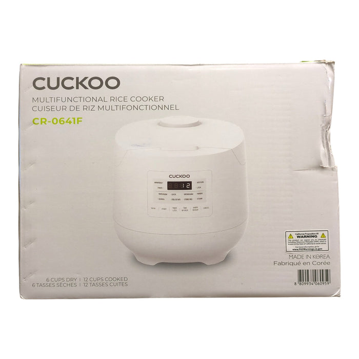 Cuckoo 6-Cup Multifunctional  Rice Cooker & Warmer, CR-0641F