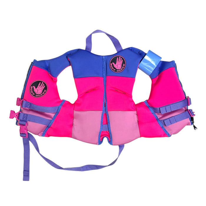 Body Glove Girl's PFD USCG Approved Life Jacket, 33-55LBS, Pink/Purple
