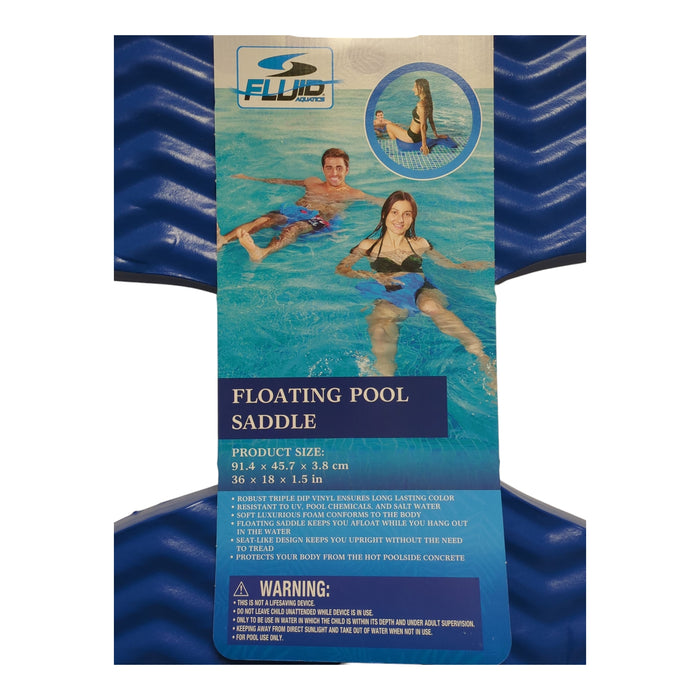 Fluid Aquatics Triple-Dipped Vinyl Coated Floating Pool Saddle, 36"