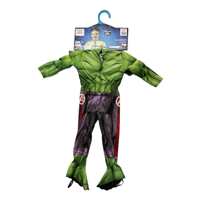 Rubies Marvel Avengers Boy's Hulk Jumpsuit, Mask, Gloves & Shoe Covers Halloween Costume