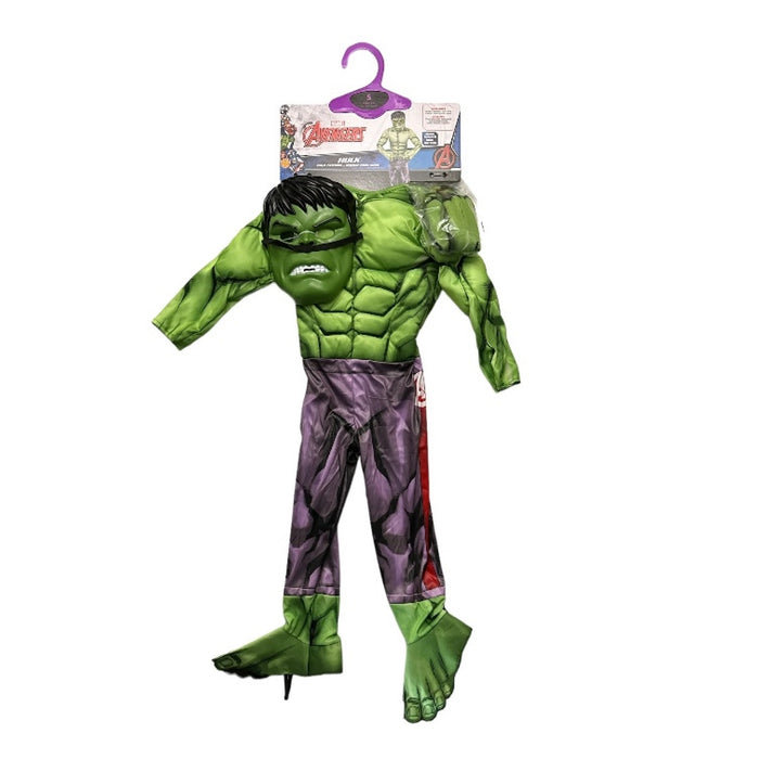 Rubies Marvel Avengers Boy's Hulk Jumpsuit, Mask, Gloves & Shoe Covers Costume