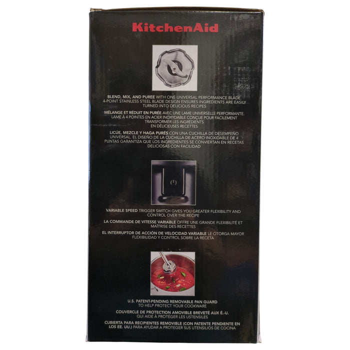 KitchenAid Variable Speed Corded Hand Blender with Accessories, KHBV83BM