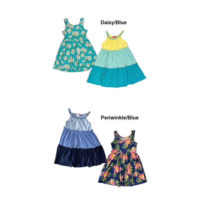 Zunie Girl Dress 2 Pack Periwinkle Blue Xs 4 5 Girl s