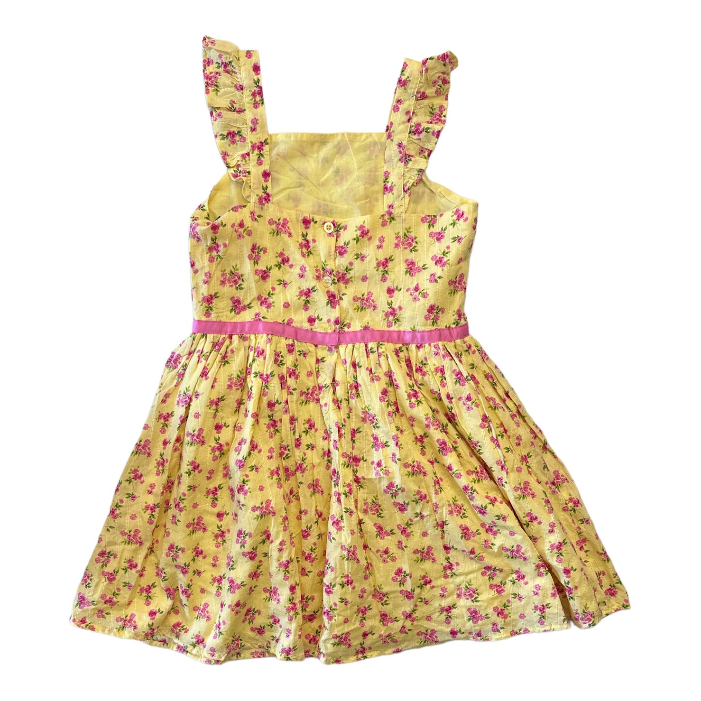 Zunie Girl Girl's Cotton Floral A-Line Any Occasion Knee-Length Dress