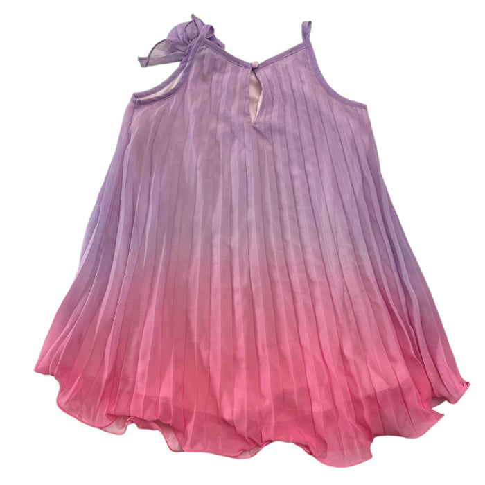 Zunie Girl Girl's Crinkle Bodice & Ruffled Trim Any Occasion Sleeveless Dress