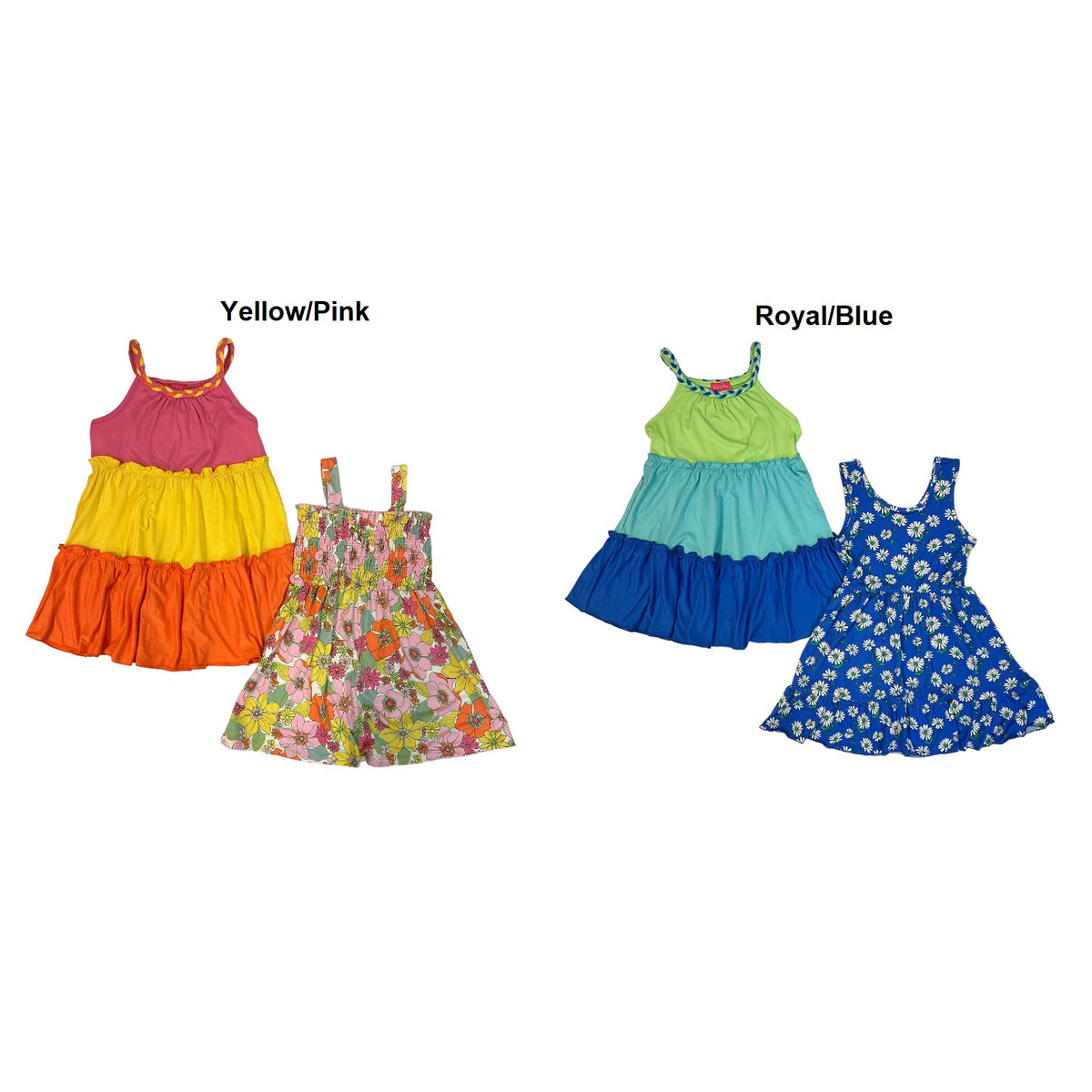 Zunie Girl Girl's 2Pack Easy Pullover Sleeveless Soft Knit Dresses — Ewirelessgear