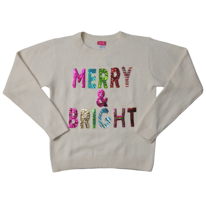 Zunie Girls Holiday Relaxed Fit Soft & Cozy Chenille Sweater