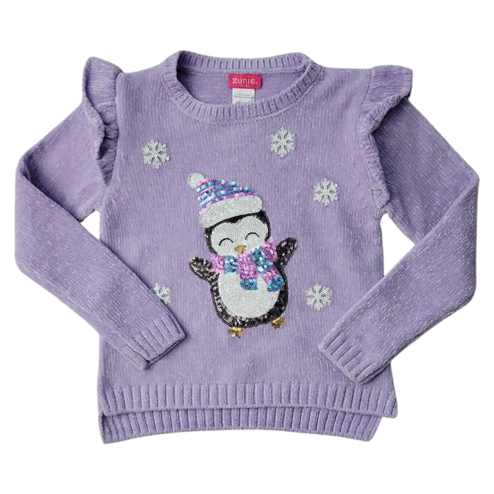 Zunie Girls Holiday Relaxed Fit Soft & Cozy Chenille Sweater